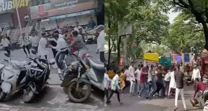 PUNE CRIME : पुण्यात गणपती विसर्जनाला गालबोट …! सहकारनगर परिसरात दोन टोळक्यामध्ये तुंबळ हाणामारी