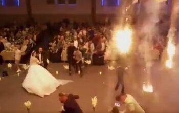 लग्नात छतावरून फुलांऐवजी कोसळले आगीचे गोळे; 100 जणांचा मृत्यू, या अग्नी तांडवाचा धक्कादायक VIDEO VIRAL