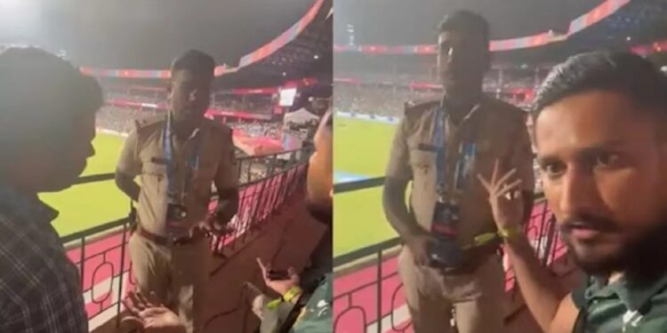 Australia vs Pakistan : स्टेडियममध्ये चाहत्यांना ‘पाकिस्तान झिंदाबाद’च्या घोषणा देण्यापासून पोलिसांनी रोखले, सोशल मीडियावर आगीसारखा पसरला व्हिडिओ