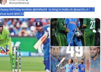 Happy birthday brother @imVkohli to king in India sir@sachin_rt Virat kohli @BCCI;पाकिस्तानी क्रिकेटपटूच्या या शुभेच्छांनी भारतीयांना आवरेना हसु ! वाचा नेमकी पोस्ट काय
