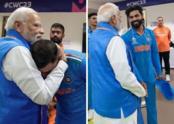 World Cup Final 2023 PM Modi Visit Dressing Room