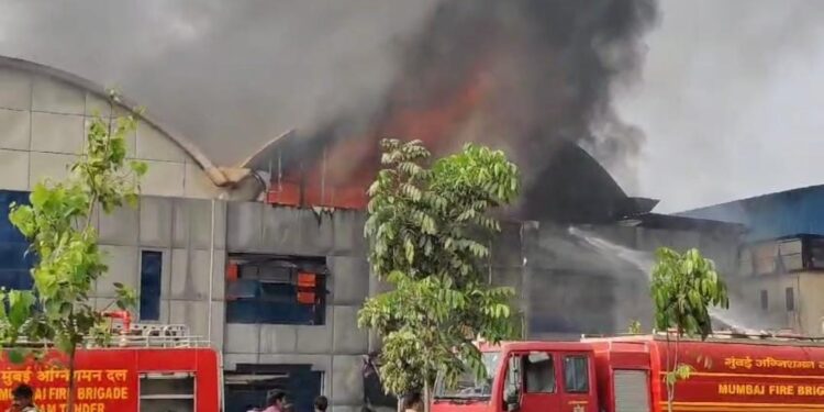 Massive Fire : मुंबईच्या लोकमान्य टिळक टर्मिनस रेल्वे स्टेशनच्या प्लॅटफॉर्म नंबर 1 जवळ भीषण आग PHOTO
