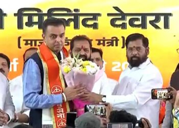 Milind Deora joins Shivsena : माजी खासदार मिलिंद देवरा यांचा मुख्यमंत्री एकनाथ शिंदे यांच्या उपस्थितीत शिवसेना शिंदे गटात प्रवेश; 10 नगरसेवकांची देखील साथ