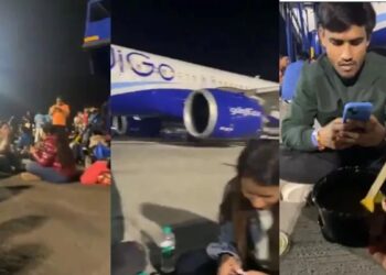 Shocking : इंडिगो आणि मुंबई विमानतळाला कारणे दाखवा नोटीस; 12 तास फ्लाईट लेट; प्रवाशांची रनवे जवळच अंगात पंगत ! Video Viral