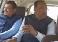 एकाच गाडीत दाटीवाटीने बसले होते मुख्यमंत्री, 2 उपमुख्यमंत्री, भाजप प्रदेशाध्यक्ष, एक मंत्री ! Viral Video वर विरोधकांच्या भन्नाट टीका