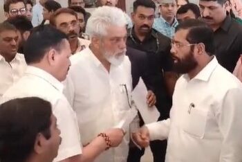 अरे बापरे ! शिंदे गटातील दोन नेत्यांमध्ये थेट धक्काबुक्की; महेंद्र थोरवे आणि दादा भुसे यांच्यामध्ये ‘या’ शुल्लक कारणावरून राडा