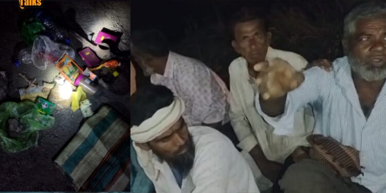 गुप्तधन शोधण्याच्या नादात सापडले गावकऱ्यांच्या कचाट्यात ! पूजा विधीचे साहित्य आणि संशयितांना गावकऱ्यांनीच केले पोलिसांच्या स्वाधीन, नेमकं प्रकरण काय ?